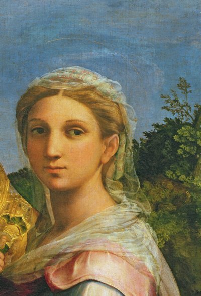 St. Cecilia Surrounded by St. Paul, St. John the Evangelist, St. Augustine and Mary Magdalene, c.1513 (detail) by Raffaello Sanzio Raphael
